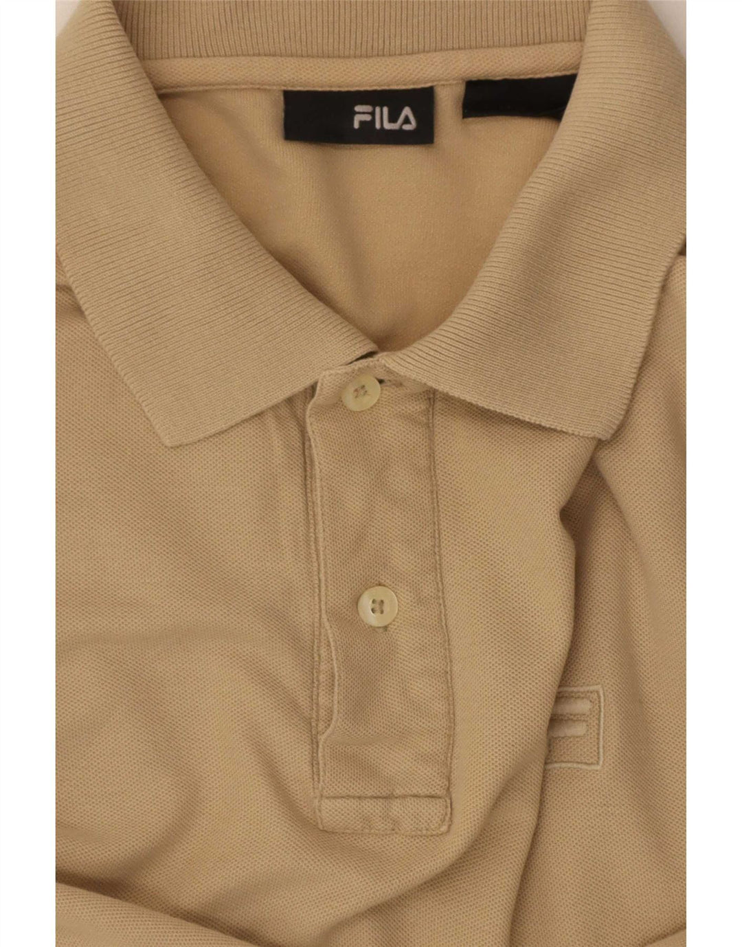Fila Herre kortærmet Regular Fit Polo Shirt Medium Beige
