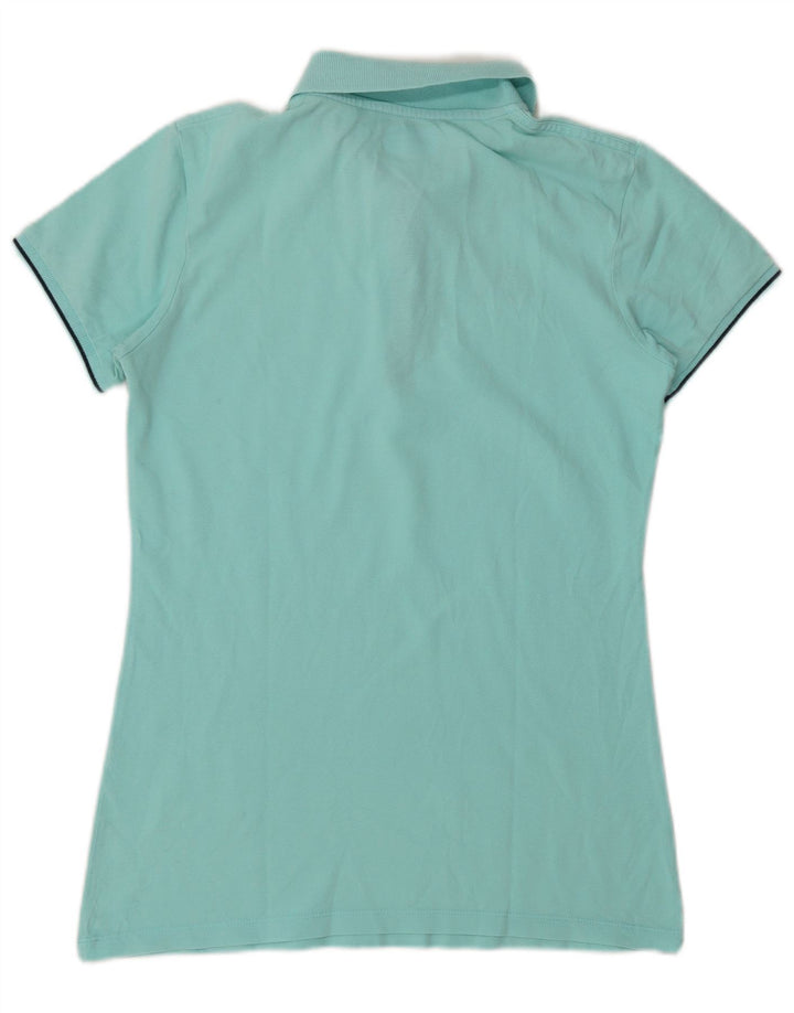 Kappa Dame Polo Shirt UK 14 Stor turkis