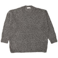 Marks & Spencer Herre sweater med rund hals, stor grå flækket akryl