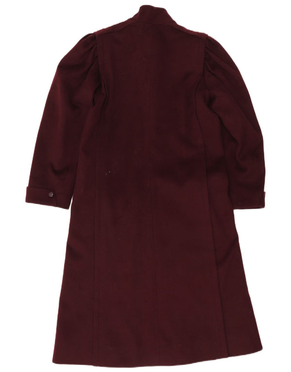 Ungaro Dame Overfrakke UK 12 Medium Burgundy