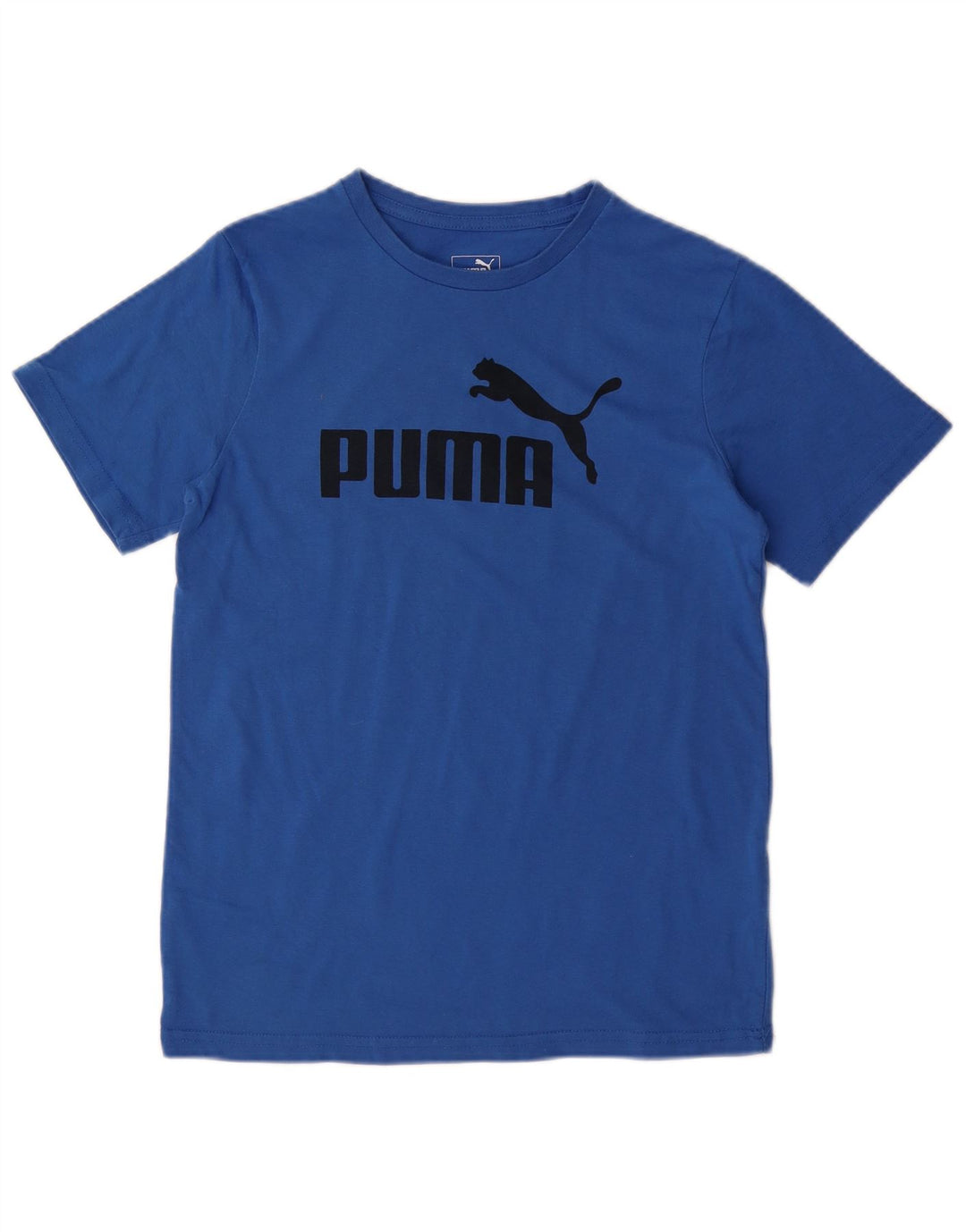 PUMA drenge grafisk t-shirt top 14-15 år stor blå bomuld