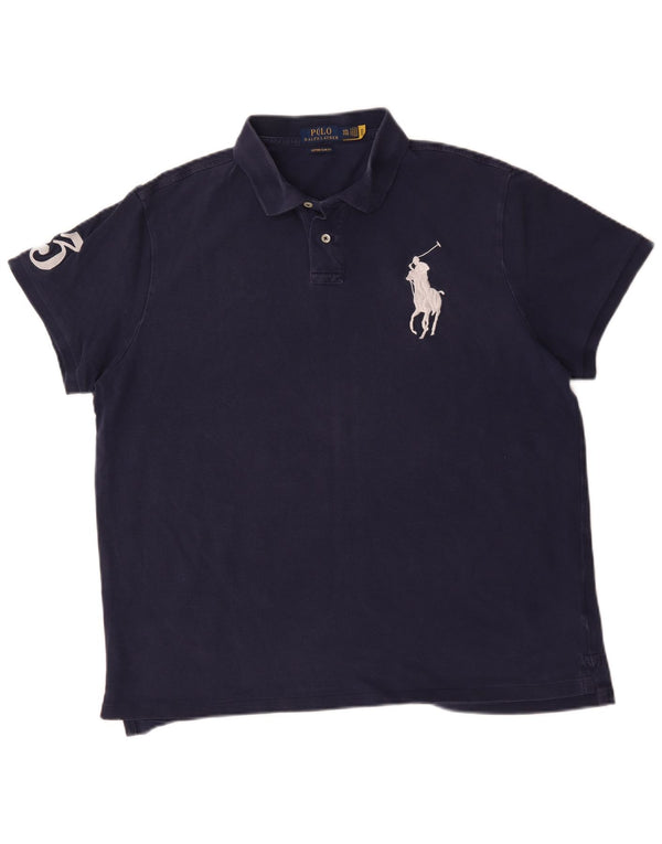 Polo Ralph Lauren Herre grafisk rugby polo skjorte 2XL marineblå