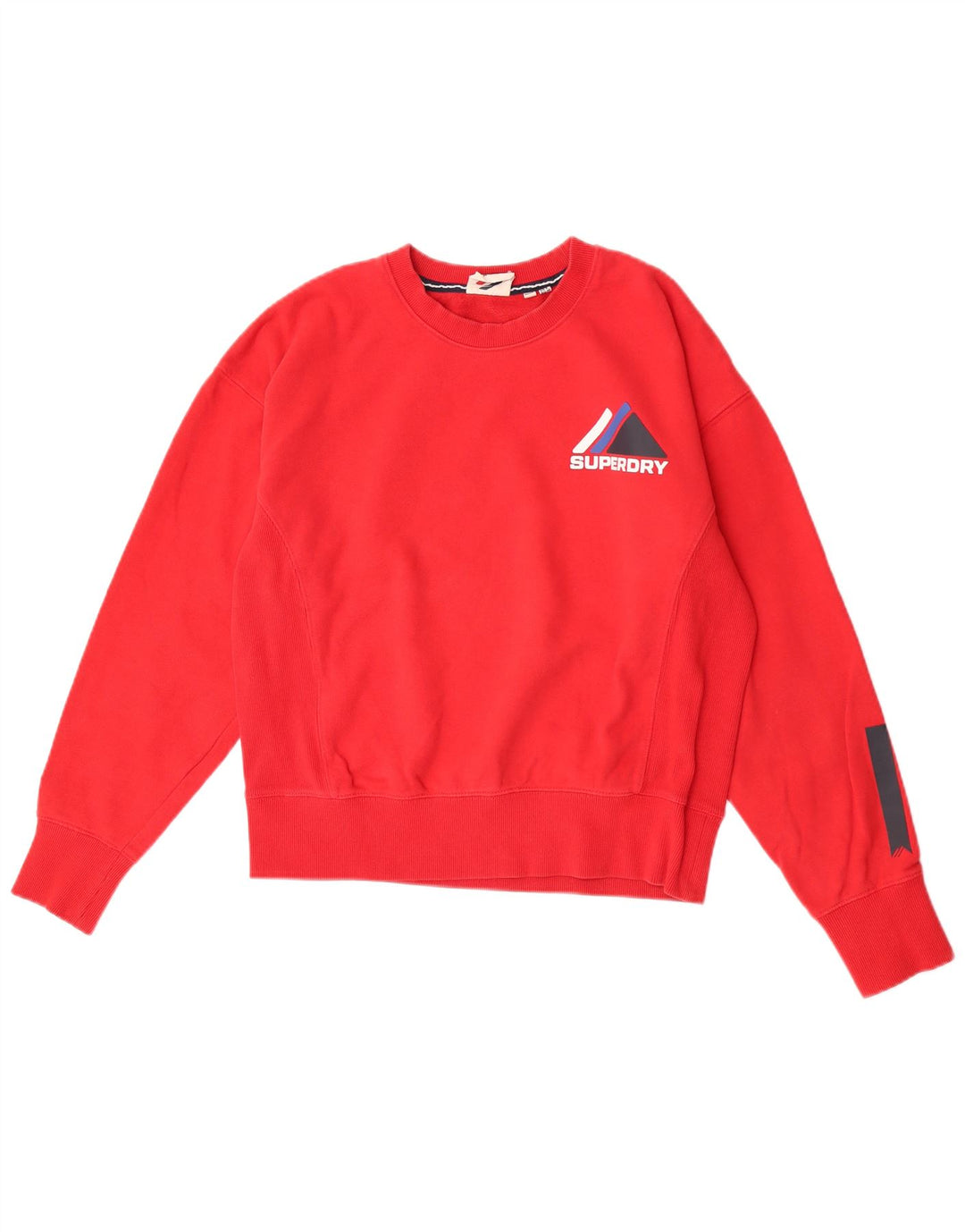 Superdry Graphic Sweatshirt Jumper UK 12 Medium Rød Bomuld