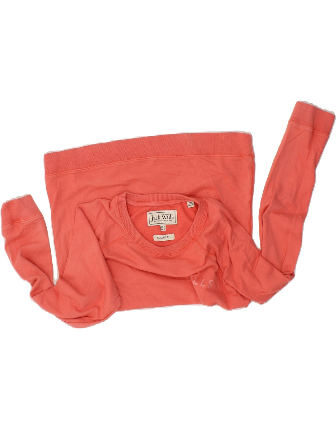 JACK WILLS Womens Classic Fit Sweatshirt Jumper UK 12 Medium Red Cotton Vintage Jack Wills and Second-Hand Jack Wills from Messina Hembry 