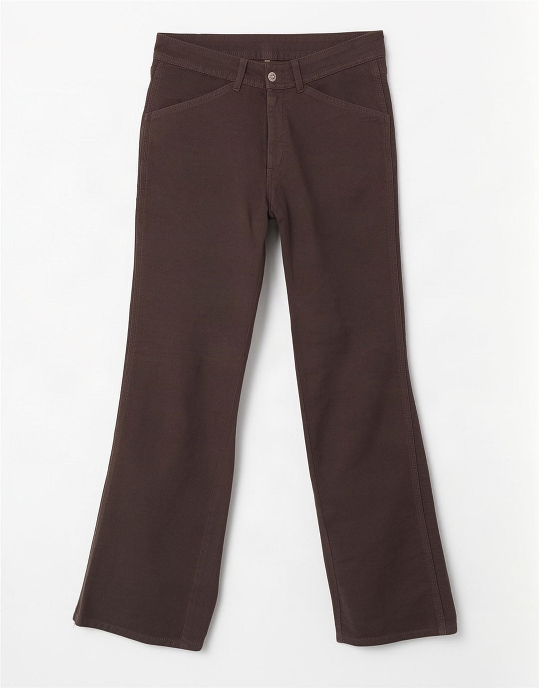 Diesel Dame Bootcut Velvet Cargo Bukser W27 L32 Grå Bomuld