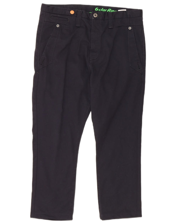 G-Star Mens Slim Cargo Trousers W34 L24 Navy Blue Cotton