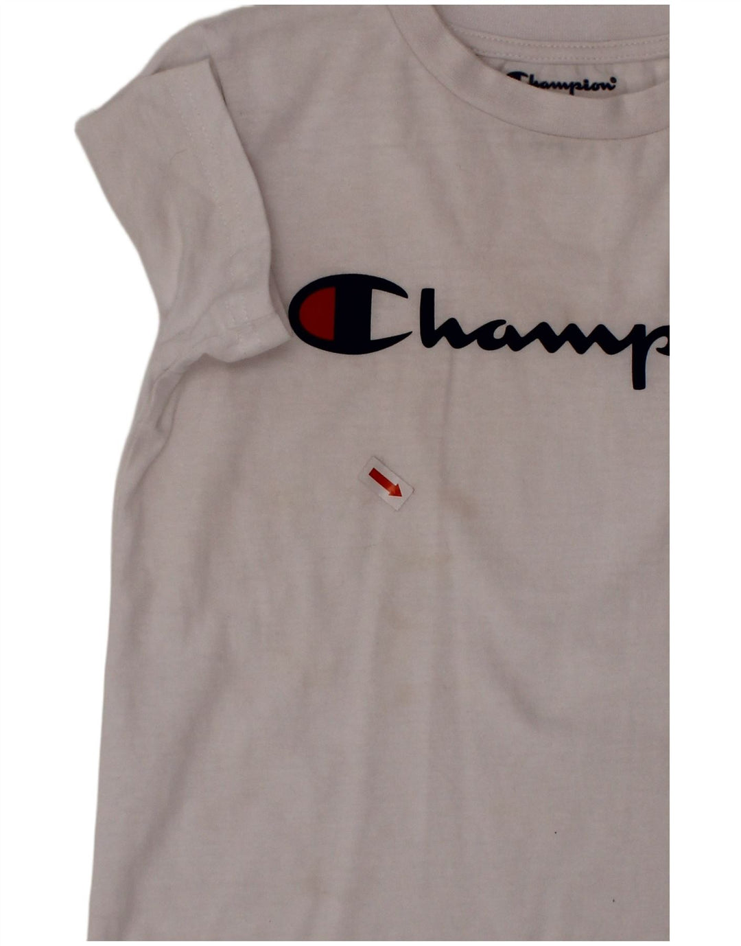 CHAMPION Drenge Grafisk T-Shirt Top 4-5 År Hvid Bomuld