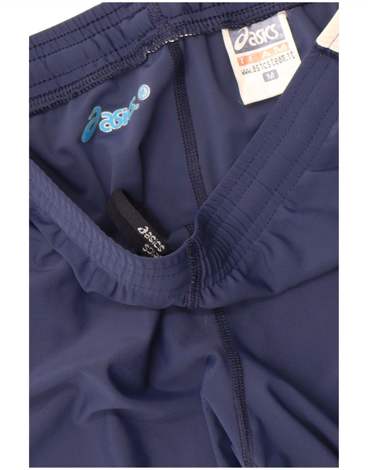 ASICS Womens Tracksuit Trousers UK 14 Medium  Navy Blue Polyamide Sports