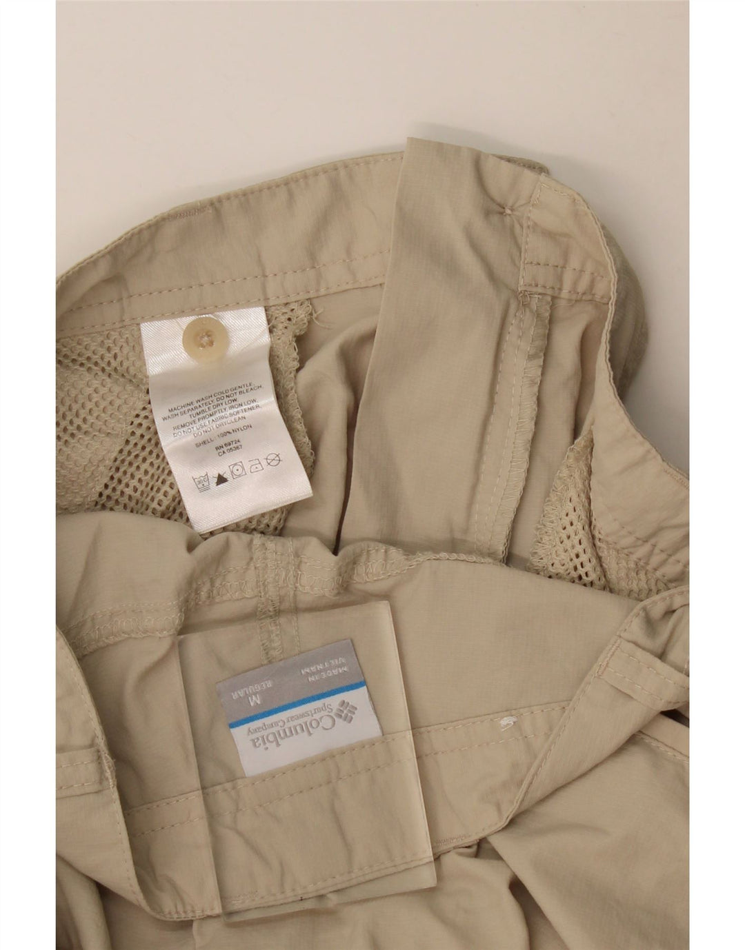 Columbia Herre Hiking Cargo Bukser Medium W32 L32 Beige Nylon
