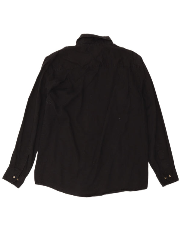 Wrangler Herreskjorte Medium Sort Bomuld