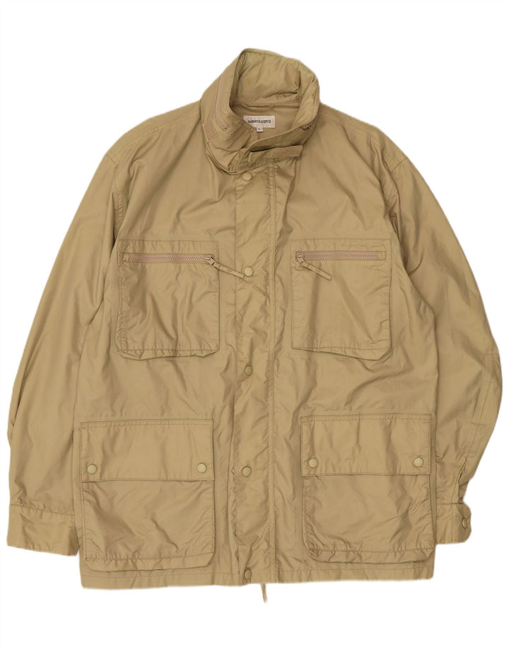 Alberto Aspesi Herre Hooded Utility Jacket UK 40 Large Green Nylon