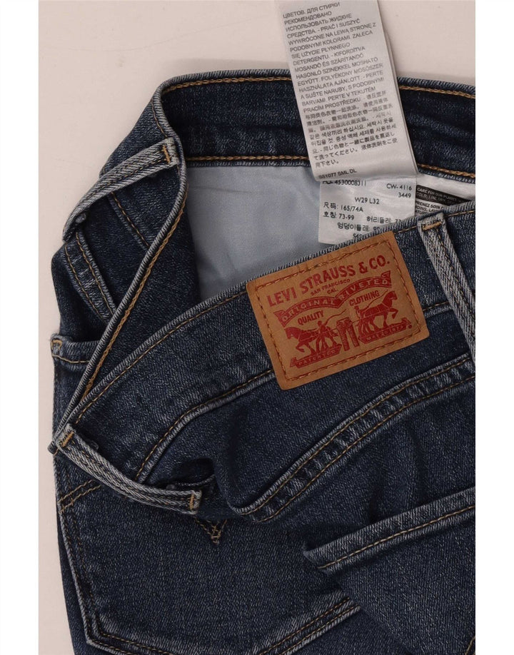 Levi's Dame 314 Shaping Straight Jeans W29 L32 Blå Bomuld