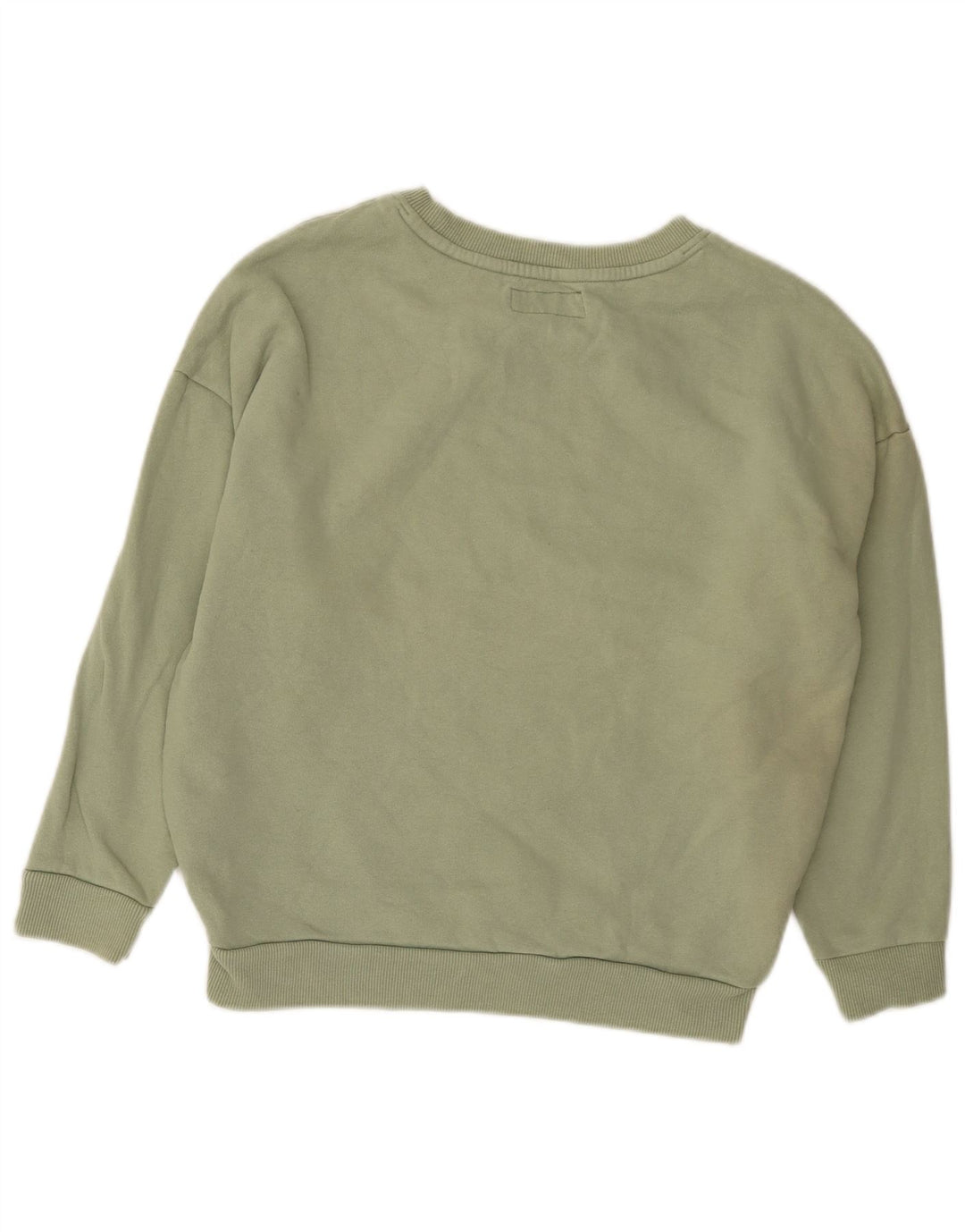 Superdry Womens Grafisk Oversized Sweatshirt Jumper UK 8 Lille grøn bomuld