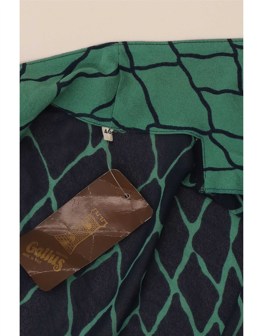 Vintage Womens 2-delt sæt IT 46 Large Green Argyle/Diamond