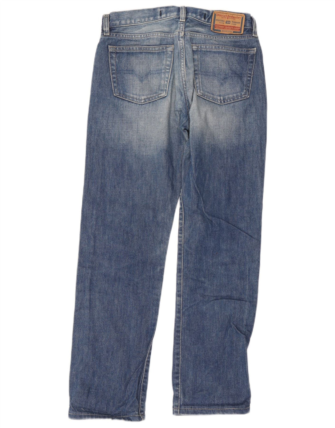Diesel Dame Straight Jeans W28 L28 Blå Bomuld