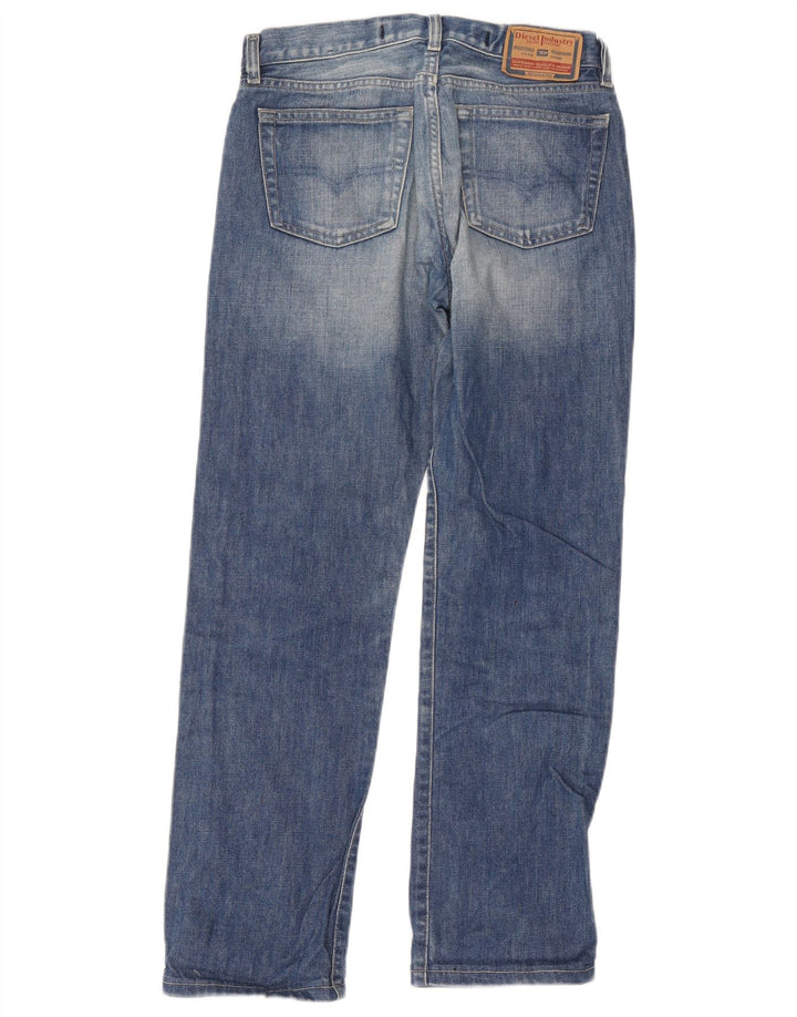 Diesel Dame Straight Jeans W28 L28 Blå Bomuld