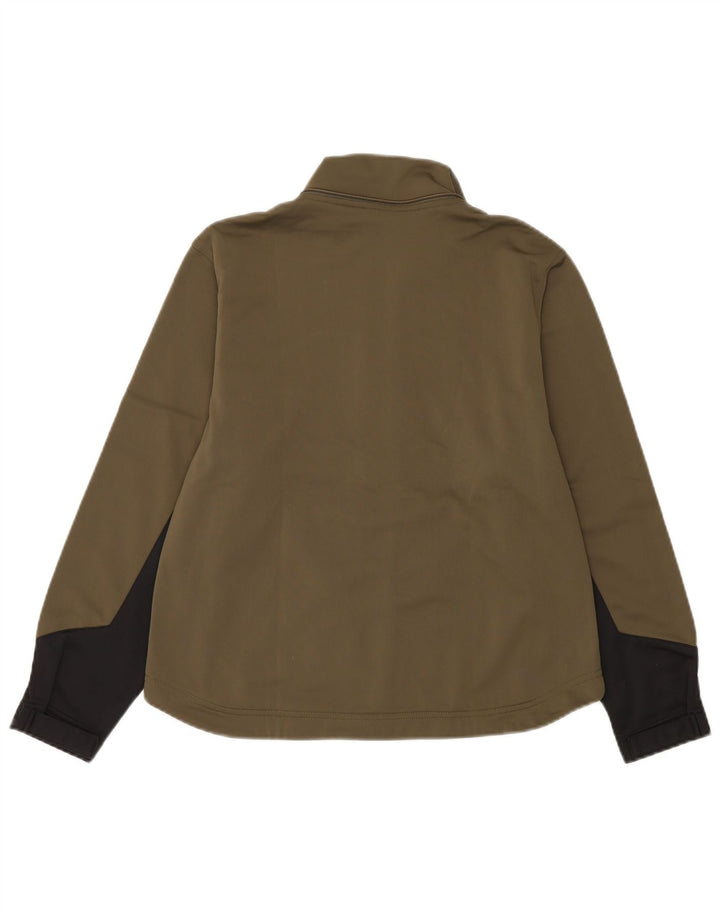 Champion Womens træningsdragt Topjakke UK 14 Medium Khaki Colourblock