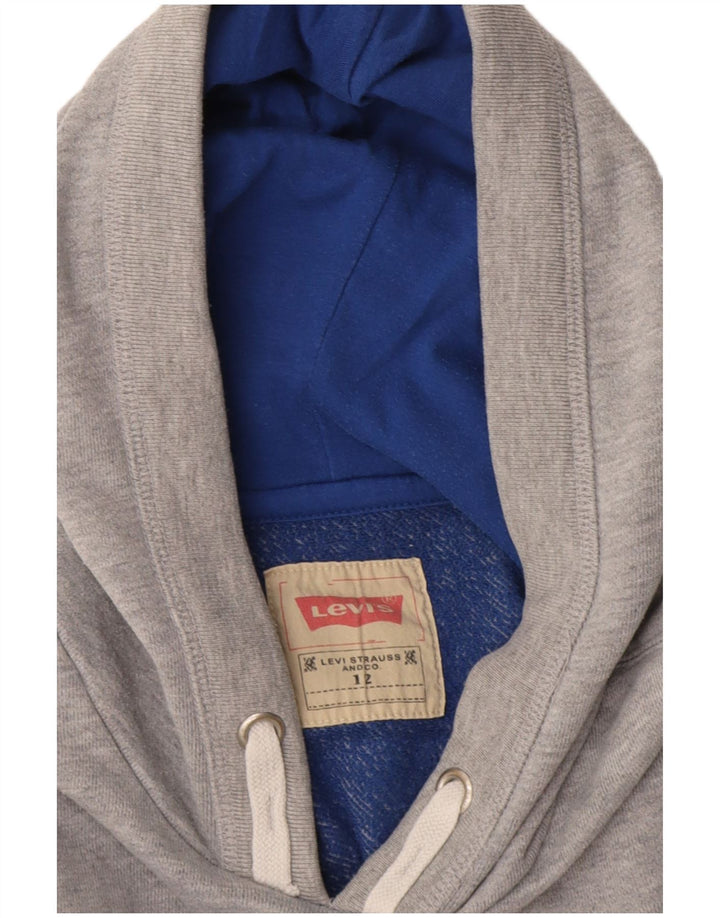 Levi's Boys Grafisk Hoodie Jumper 11-12 år Grå Flecked