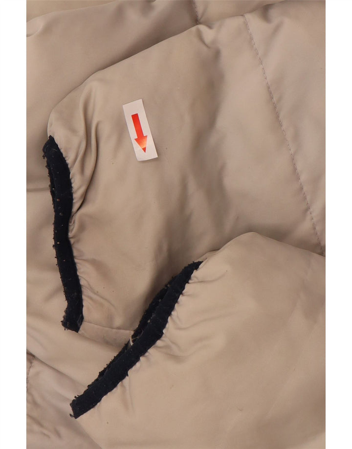 Kappa Herre hættepolstret jakke UK 36 Small Off White Polyamid