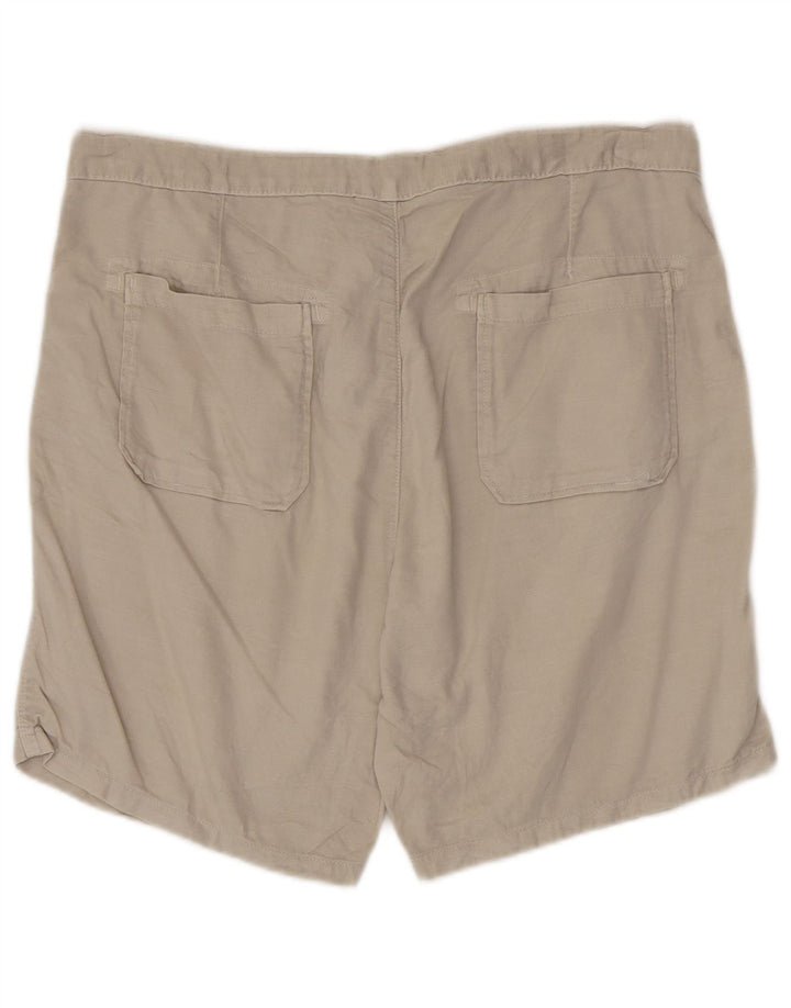 Zara Herre Chino Shorts EU 44 Large W34 Beige Bomuld