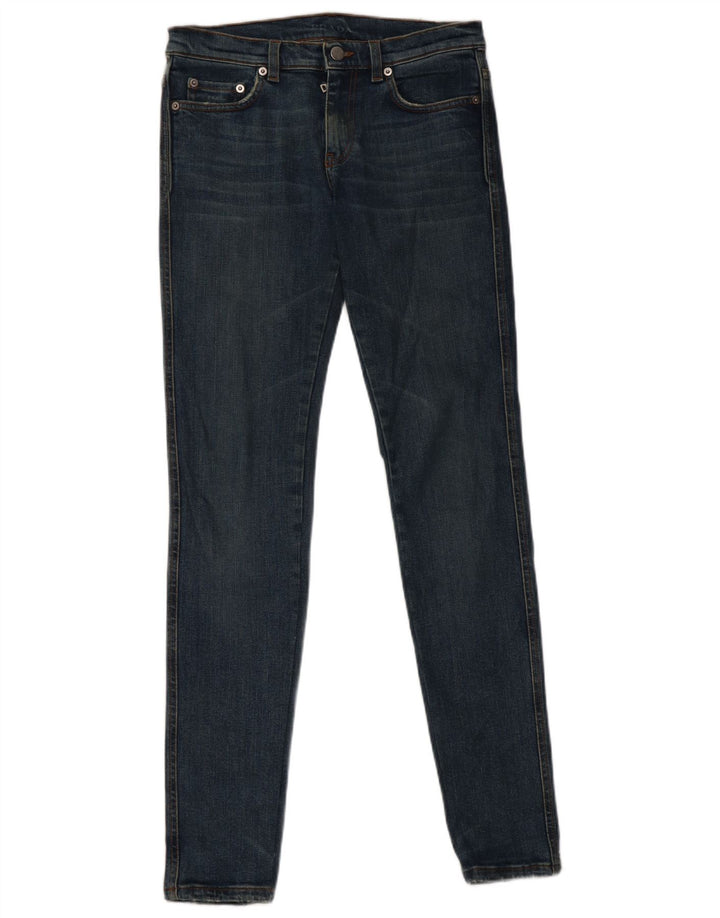 Prada Dame Skinny Jeans W26 L32 Marineblå Bomuld