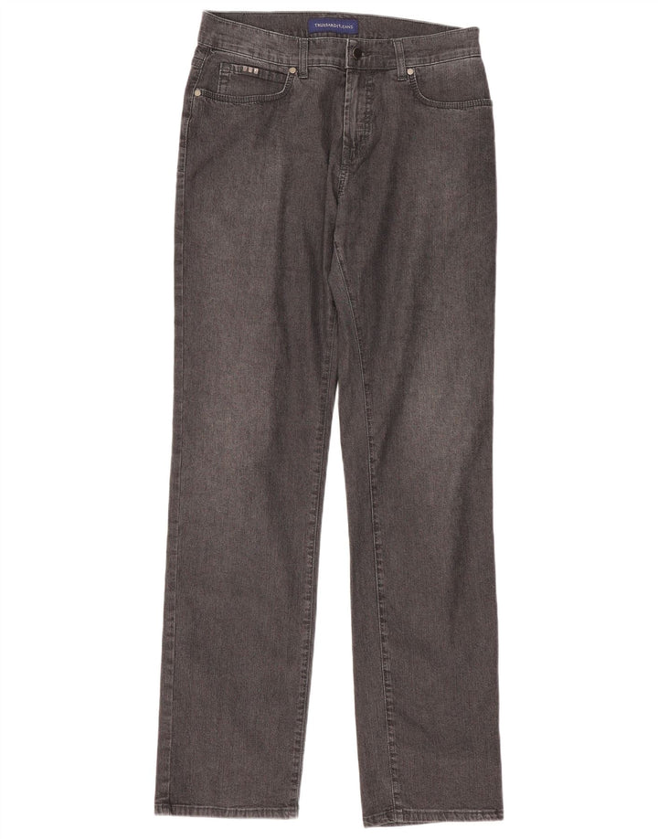 Trussardi Lige Jeans til kvinder W33 L33 Grå Bomuld