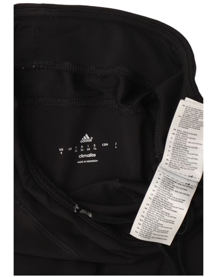 Adidas Dame Climalite Capri Leggings UK 8 Small Black Polyester