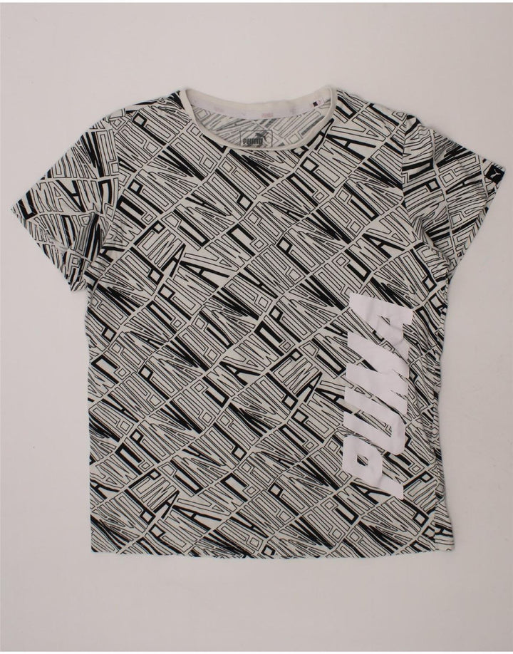 PUMA Boys Graphic T-Shirt Top 13-14 Years Grey Cotton Vintage Puma and Second-Hand Puma from Messina Hembry 
