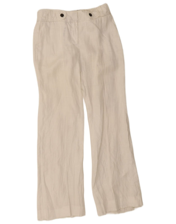 Zara Dame Bootcut Chino Bukser EU 38 Small W28 L32 Hvid