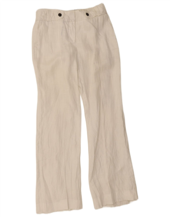 Zara Dame Bootcut Chino Bukser EU 38 Small W28 L32 Hvid