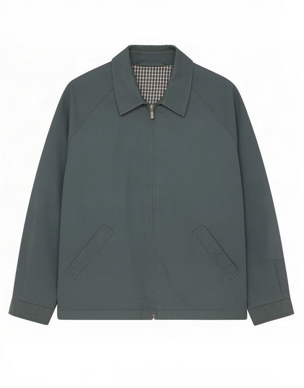 Marks & Spencer Herre St. Michael Bomber Jacket UK 42 XL Grøn Bomuld
