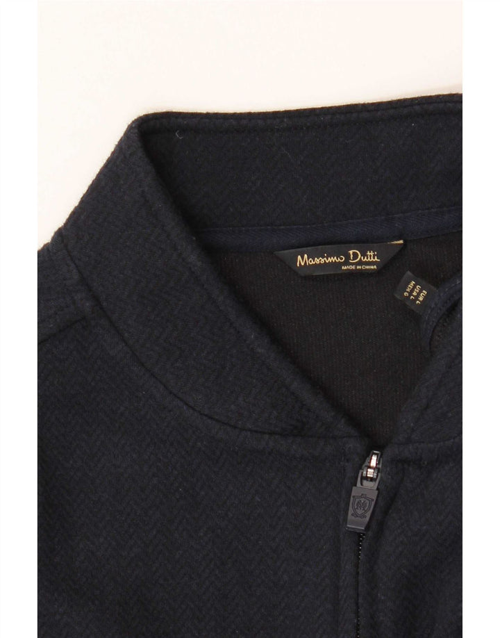 Massimo Dutti Herre træningsdragt Top jakke Stor marineblå sildeben