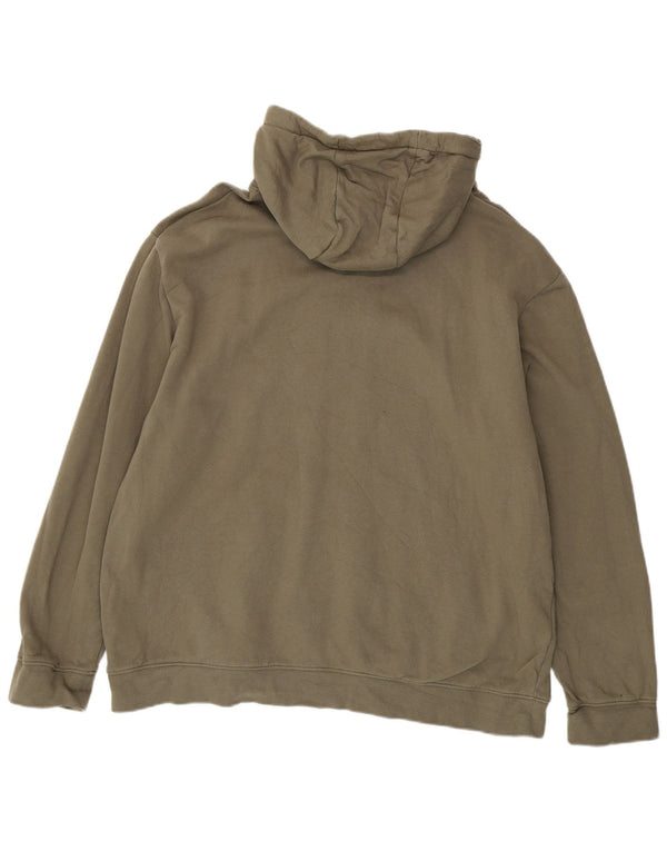Animal Herre Grafisk Hoodie Jumper 2XL Khaki Bomuld