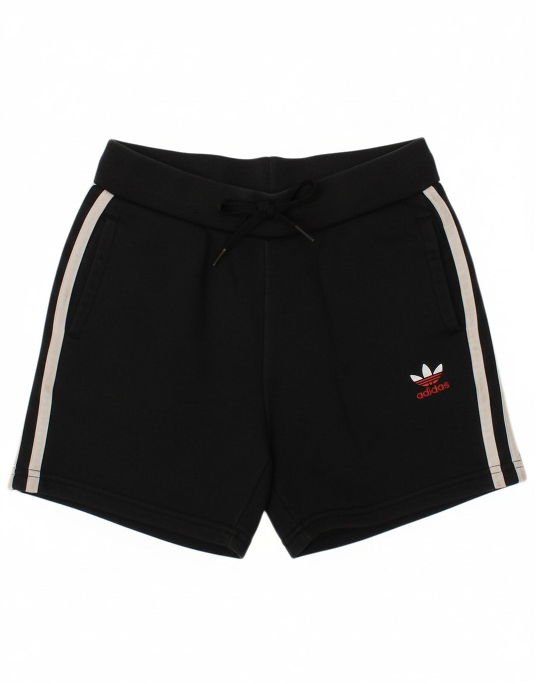 ADIDAS Boys Sport Shorts 7-8 Years  Black Cotton