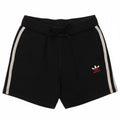 ADIDAS Boys Sport Shorts 7-8 Years  Black Cotton