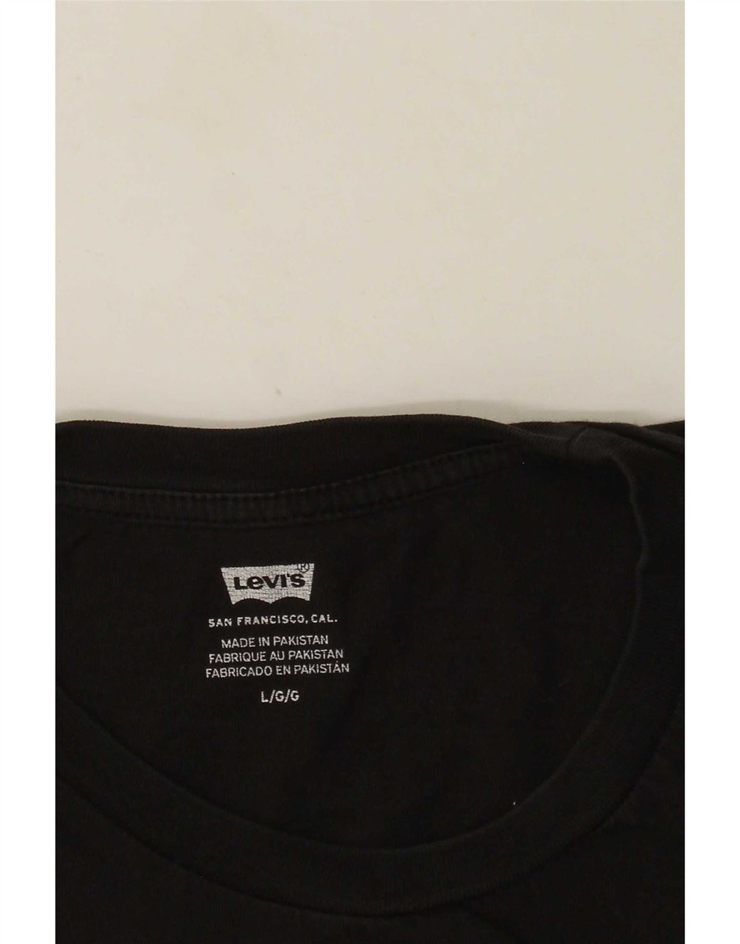Levi's Herre Grafisk T-Shirt Top Stor Sort