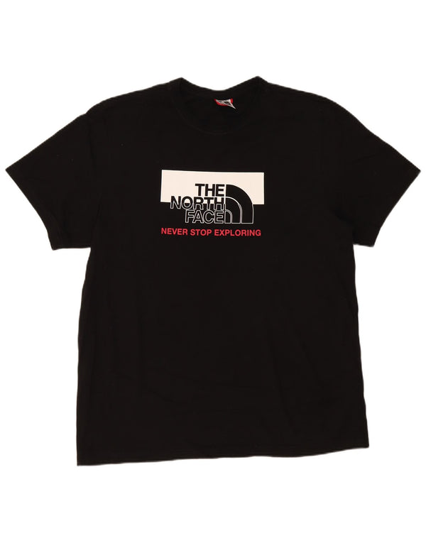 The North Face Herre Grafisk T-Shirt Top XL Sort Bomuld