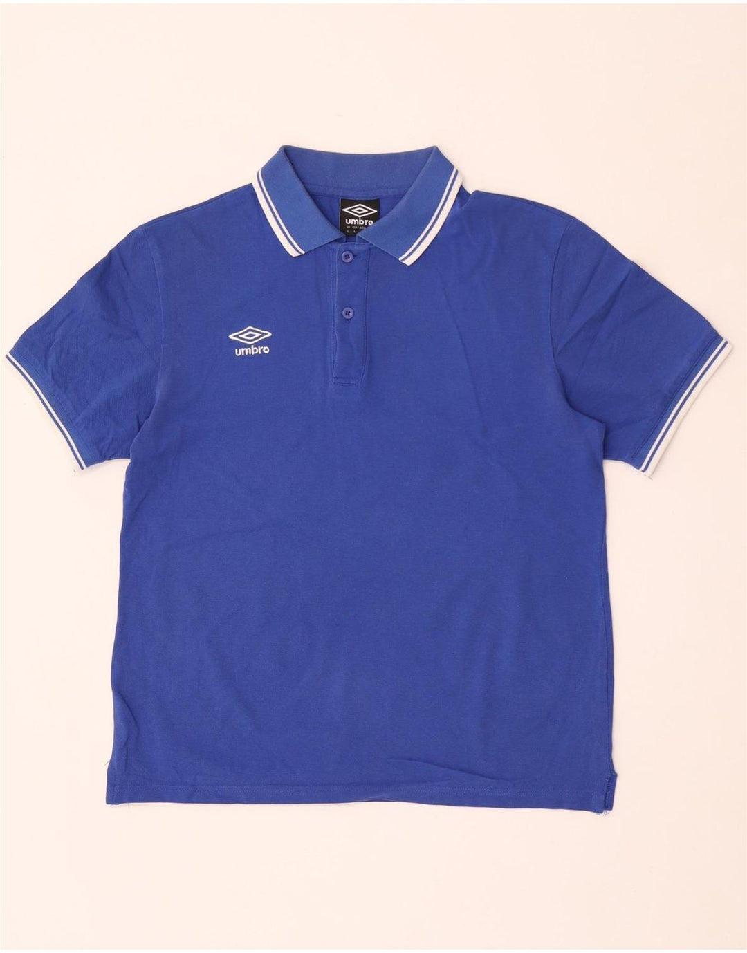Umbro Herre Polo Shirt Large Blue