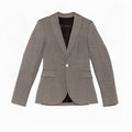 Zara Dame 1 Knap Blazer Jacket UK 6 XS Grå Polyester