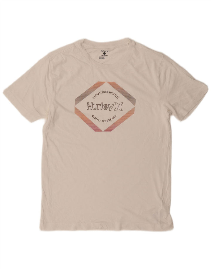 Hurley Herre grafisk T-shirt top lille hvid bomuld