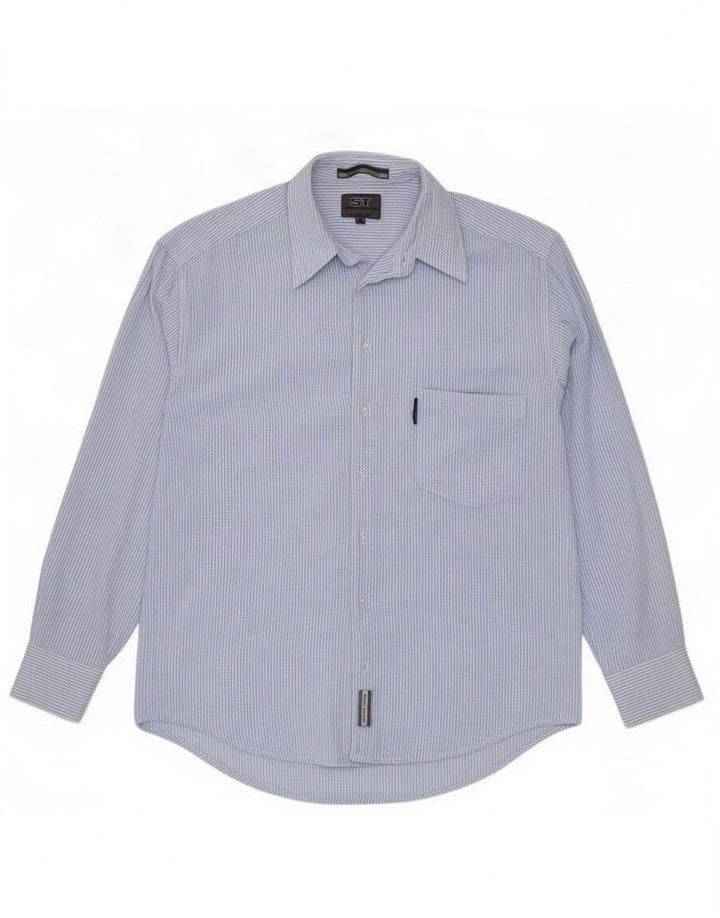Sergio Tacchini Herreskjorte Medium Blue Gingham Cotton