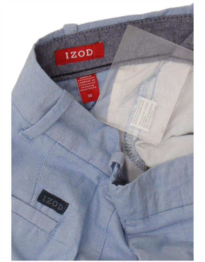 Izod Chino Shorts til mænd W30 Medium Blue Bomuld