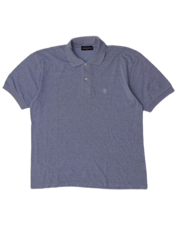 Gymnasium Herre kortærmet poloshirt Medium Blue