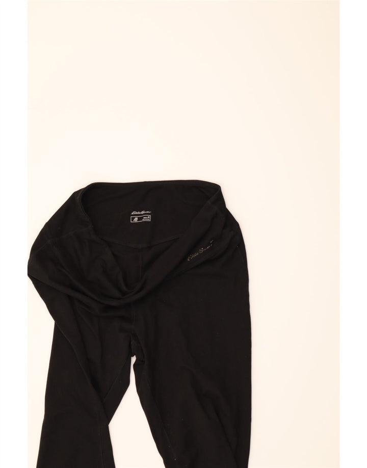 EDDIE BAUER Womens Tracksuit Trousers UK 12 Medium  Black Polyester Vintage Eddie Bauer and Second-Hand Eddie Bauer from Messina Hembry 