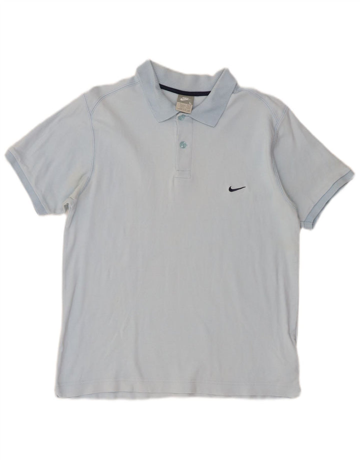 Nike Poloskjorte til mænd, stor blå bomuld