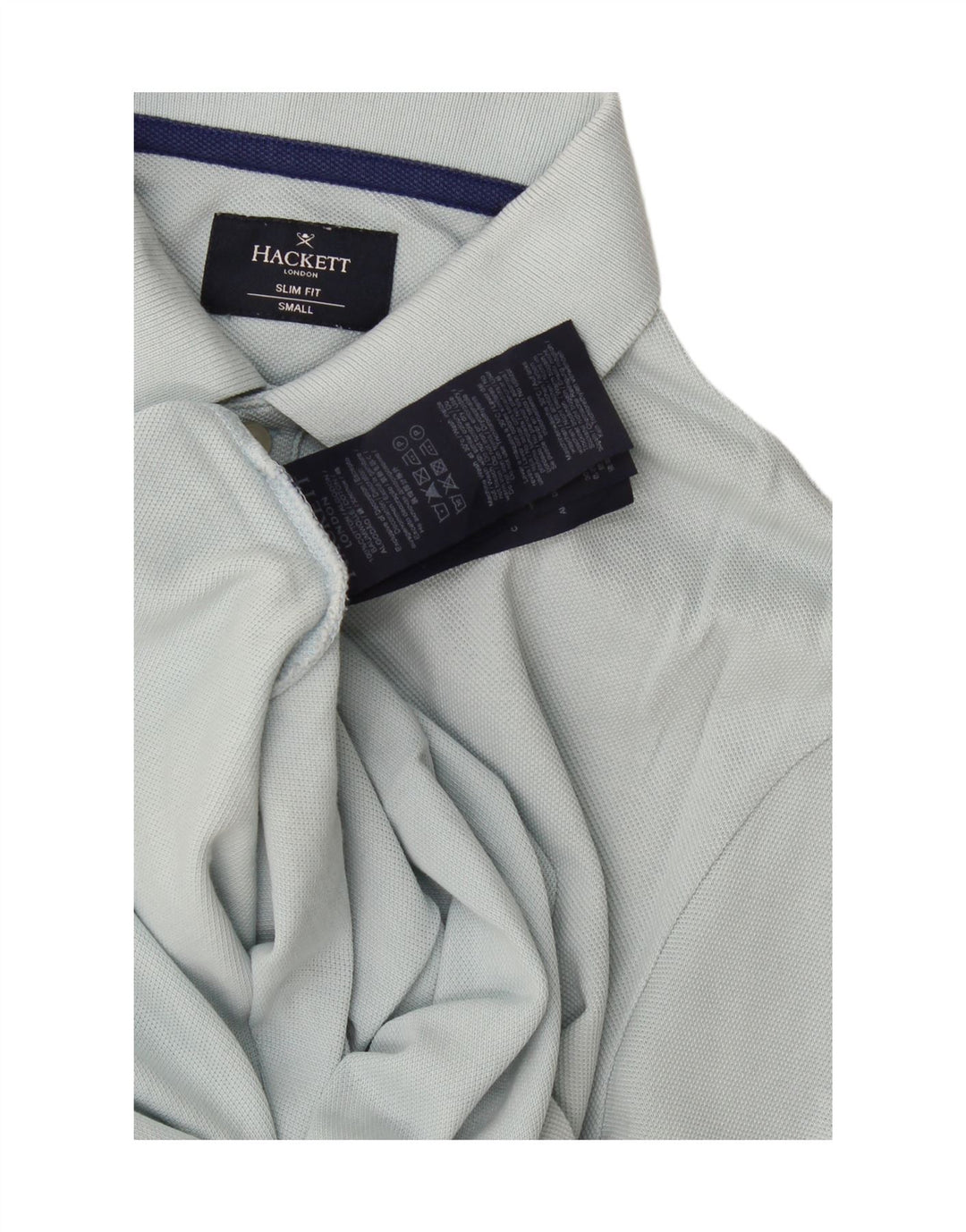 Hackett Herre Slim Fit Polo Shirt Lille Blå Bomuld