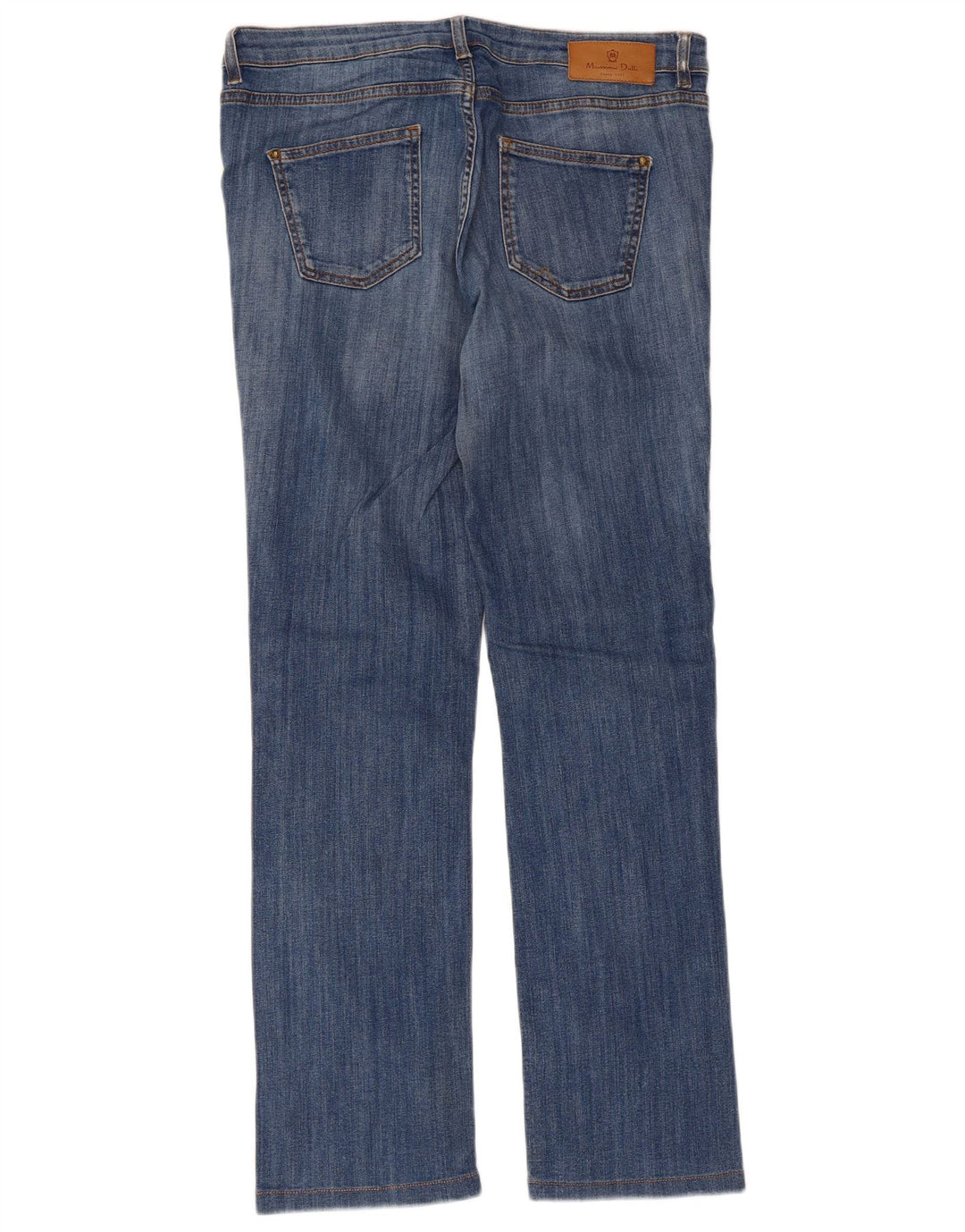 Massimo Dutti Dame Straight Jeans EU 42 Large W32 L29 Blå