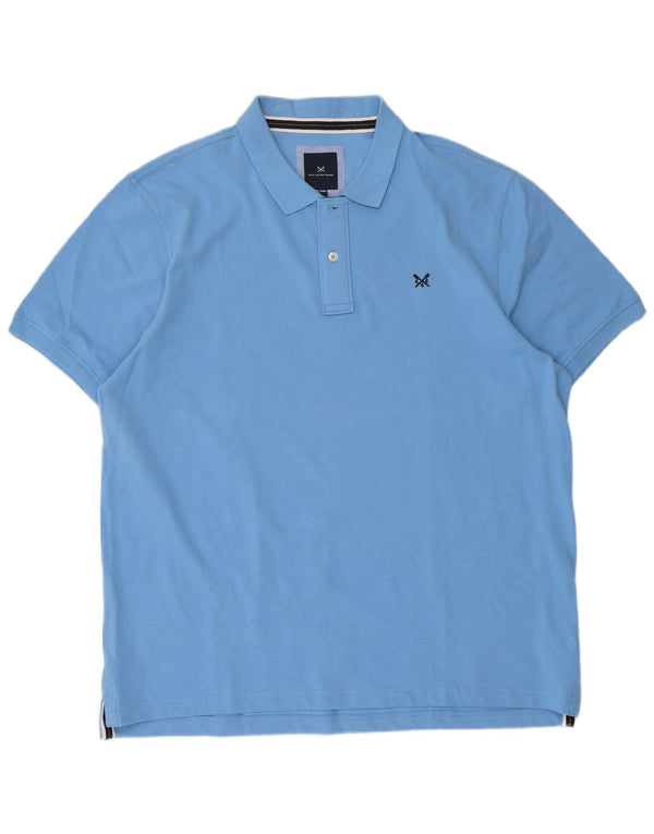 Crew Clothing Herre poloshirt 2XL Blå Bomuld