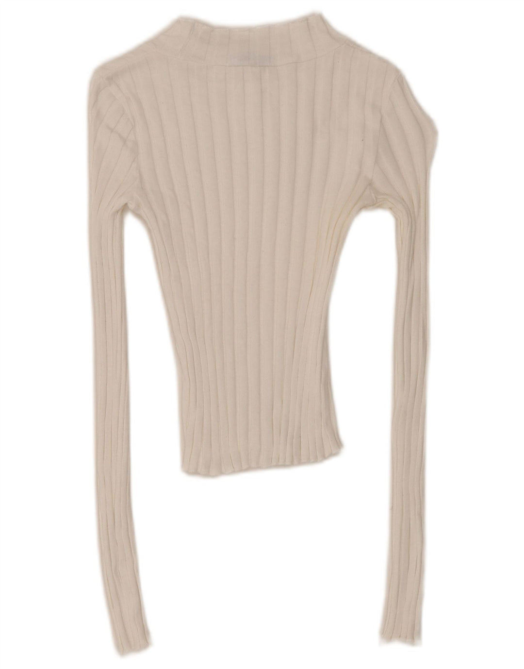 Zara Dame Trafaluc Crop Top Langærmet UK 8 Small White