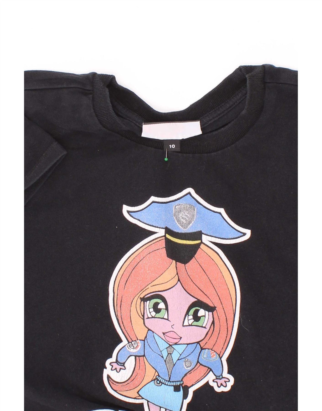 Blauer Girls Grafisk T-Shirt Top 9-10 År Sort